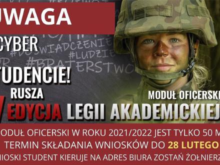 Moduł oficerski po raz pierwszy w programie Legii Akademickiej