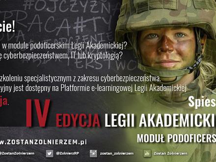 Trwają kwalifikacje do 4 edycji Legii Akademickiej